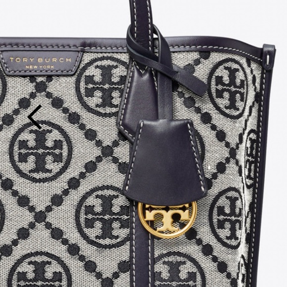 Tory Burch Perry T monogram small triple compartment tote - Picture 6 of 8